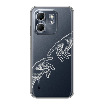 Силиконовый чехол на Infinix Hot 50i с принтом Сотворение мира