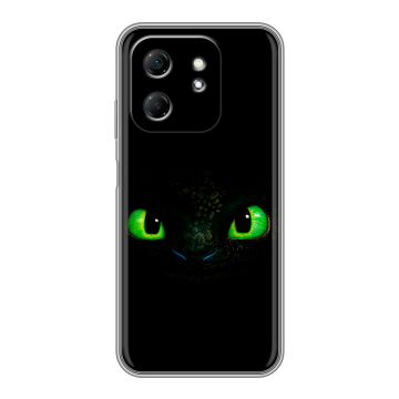 Силиконовый чехол на Infinix Hot 50i с принтом Как приручить дракона