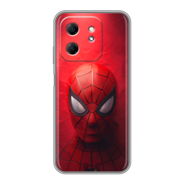 Силиконовый чехол на Infinix Hot 50i с принтом Spiderman Человек паук