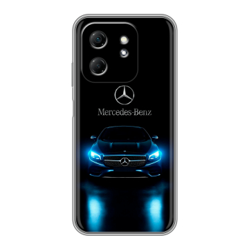 Силиконовый чехол на Infinix Hot 50i с принтом Mercedes Мерседес