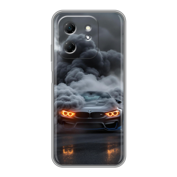 Силиконовый чехол на Infinix Hot 50i с принтом BMW БМВ