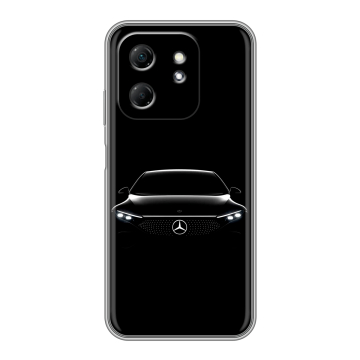 Силиконовый чехол на Infinix Hot 50i с принтом Mercedes Мерседес