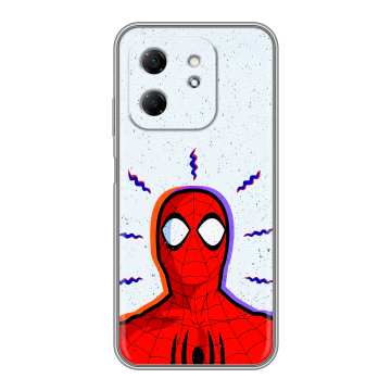 Силиконовый чехол на Infinix Hot 50i с принтом Spiderman Человек паук