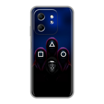 Силиконовый чехол на Infinix Hot 50i с принтом Игра Кальмара