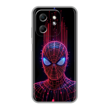 Силиконовый чехол на Infinix Hot 50i с принтом Spiderman Человек паук