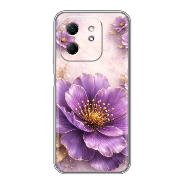 Силиконовый чехол на Infinix Hot 50i с принтом женский