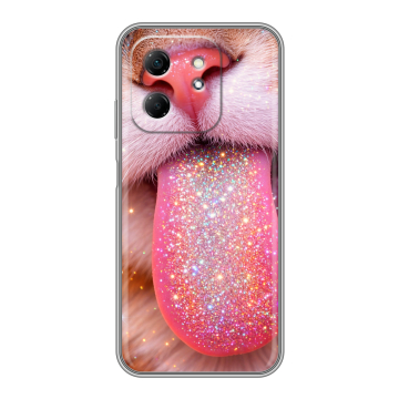 Силиконовый чехол на Infinix Hot 50i с принтом для девочек