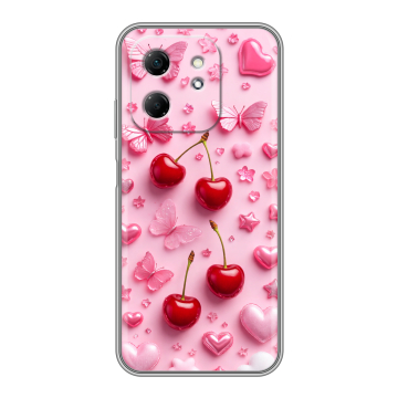 Силиконовый чехол на Infinix Hot 50i с принтом для девочек