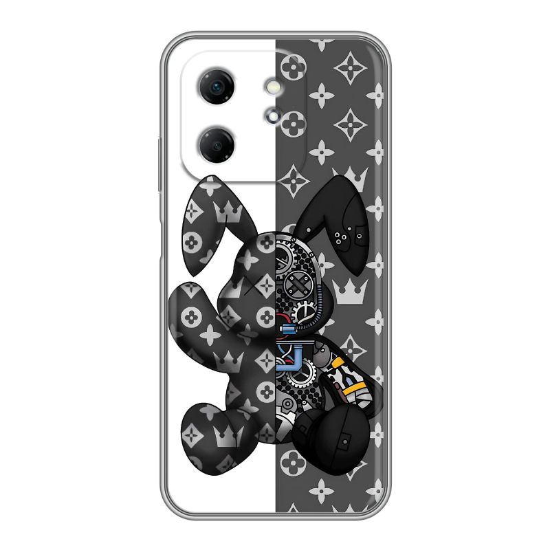 Силиконовый чехол на Infinix Hot 50i с принтом Луи робот Силиконовый чехол на Infinix Hot 50i с принтом Луи робот