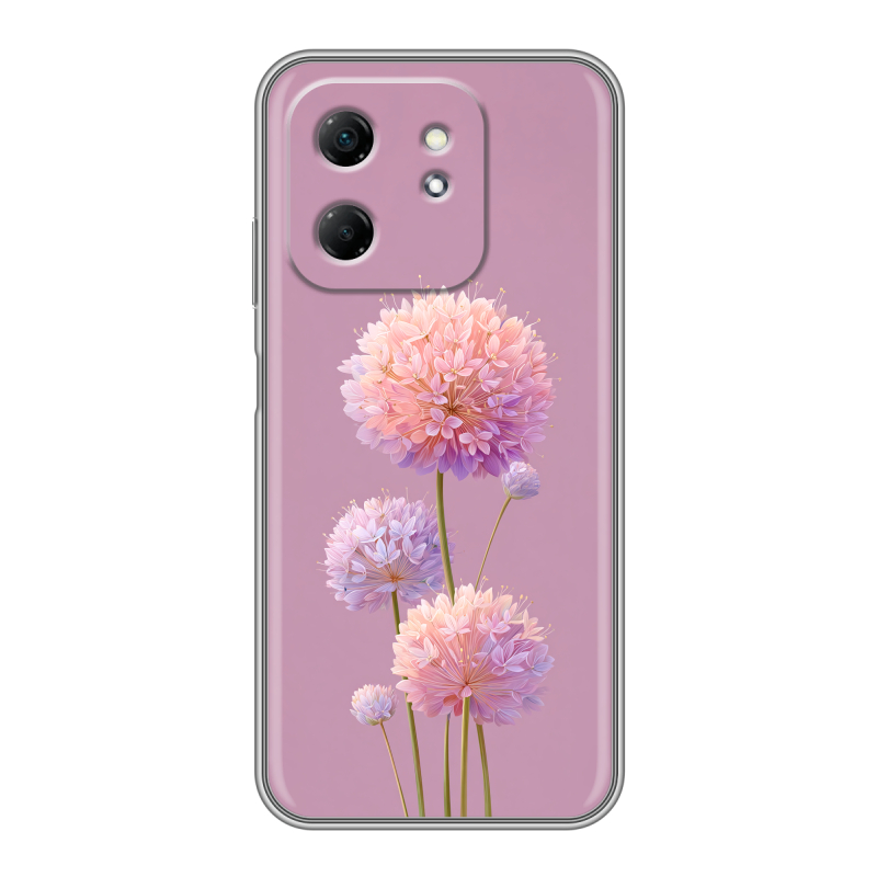 Силиконовый чехол на Infinix Hot 50i с принтом Цветы Силиконовый чехол на Infinix Hot 50i с принтом Цветы
