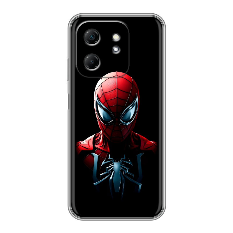 Силиконовый чехол на Infinix Hot 50i с принтом Spiderman Человек паук Силиконовый чехол на Infinix Hot 50i с принтом Spiderman Человек паук