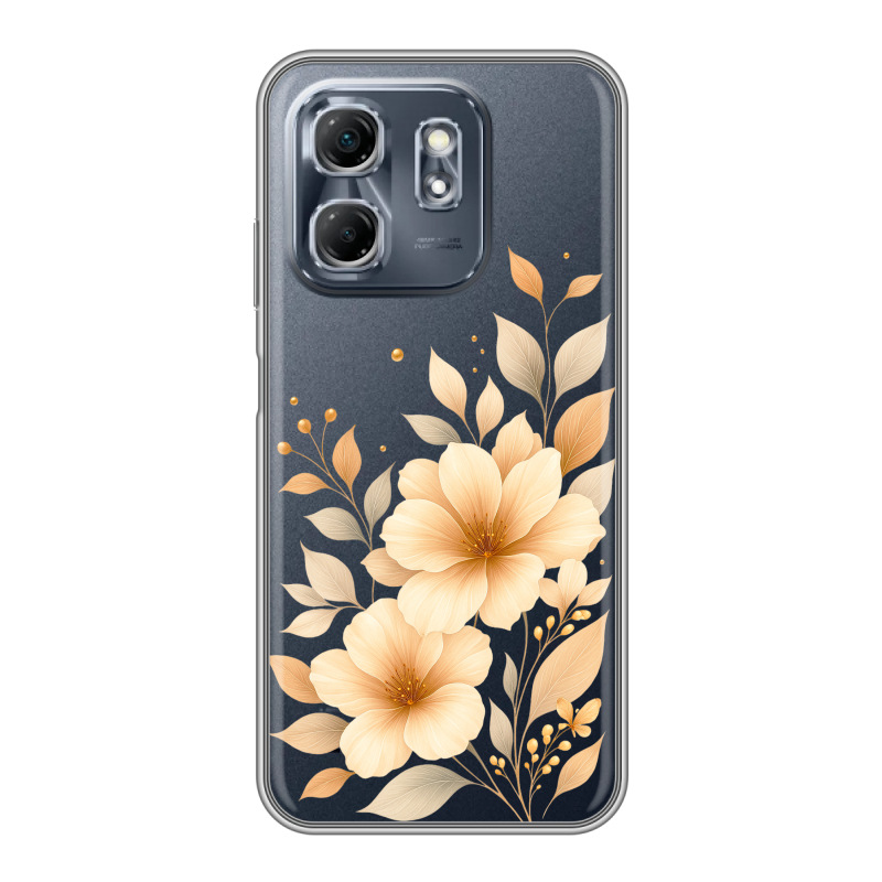 Силиконовый чехол на Infinix Hot 50i с принтом для девушки Силиконовый чехол на Infinix Hot 50i с принтом для девушки