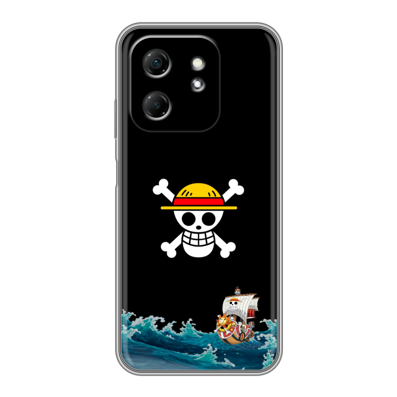 Силиконовый чехол на Infinix Hot 50i с принтом One Piece Ван Пис Силиконовый чехол на Infinix Hot 50i с принтом One Piece Ван Пис