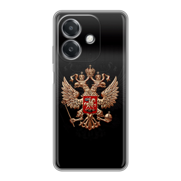 Силиконовый чехол на OPPO A3x с принтом Герб России Силиконовый чехол на OPPO A3x с принтом Герб России