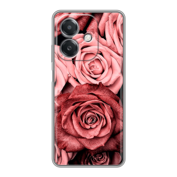 Силиконовый чехол на OPPO A3x с принтом Цветы розы Силиконовый чехол на OPPO A3x с принтом Цветы розы