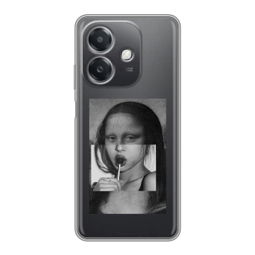 Силиконовый чехол на OPPO A3x с принтом Мона Лиза Силиконовый чехол на OPPO A3x с принтом Мона Лиза