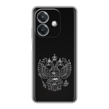 Силиконовый чехол на OPPO A3x с принтом Герб России