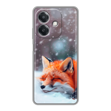 Силиконовый чехол на OPPO A3x с принтом лиса Силиконовый чехол на OPPO A3x с принтом лиса