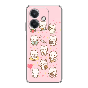 Силиконовый чехол на OPPO A3x с принтом Hello Kitty Хелоу Кити Силиконовый чехол на OPPO A3x с принтом Hello Kitty Хелоу Кити