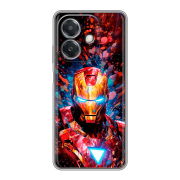 Силиконовый чехол на OPPO A3x с принтом Железный человек Ironman Силиконовый чехол на OPPO A3x с принтом Железный человек Ironman