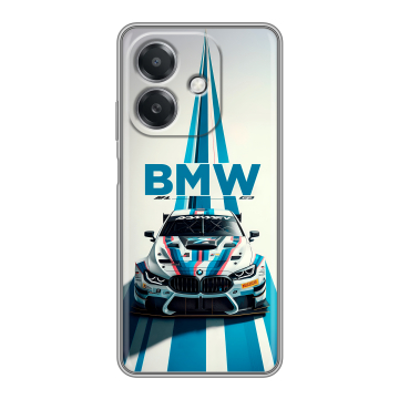 Силиконовый чехол на OPPO A3x с принтом БМВ BMW Силиконовый чехол на OPPO A3x с принтом БМВ BMW