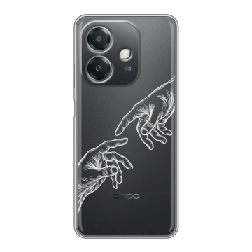 Силиконовый чехол на OPPO A3x с принтом Сотворение мира Силиконовый чехол на OPPO A3x с принтом Сотворение мира