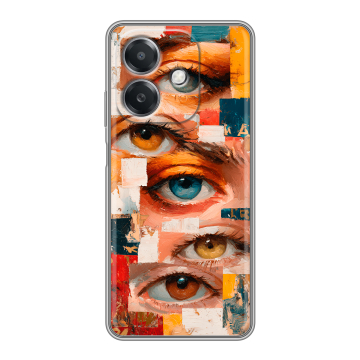 Силиконовый чехол на OPPO A3x с принтом Модный принт Силиконовый чехол на OPPO A3x с принтом Модный принт
