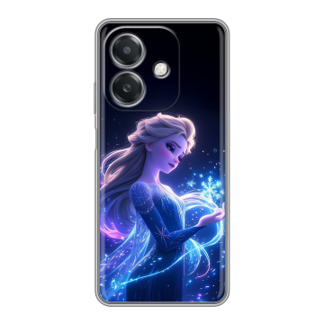 Силиконовый чехол на OPPO A3x с принтом Холодное сердце Frozen Силиконовый чехол на OPPO A3x с принтом Холодное сердце Frozen