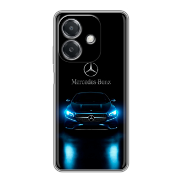 Силиконовый чехол на OPPO A3x с принтом Mercedes Мерседес