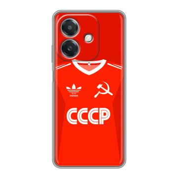Силиконовый чехол на OPPO A3x с принтом Флаг Герб СССР Силиконовый чехол на OPPO A3x с принтом Флаг Герб СССР