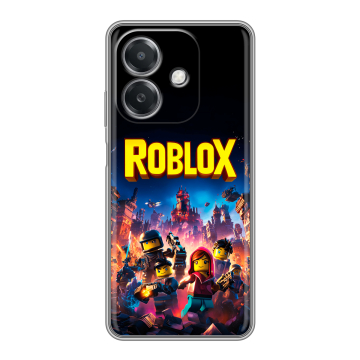 Силиконовый чехол на OPPO A3x с принтом Roblox Роблокс Силиконовый чехол на OPPO A3x с принтом Roblox Роблокс