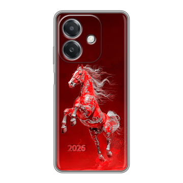 Силиконовый чехол на OPPO A3x с принтом Новый год Силиконовый чехол на OPPO A3x с принтом Новый год