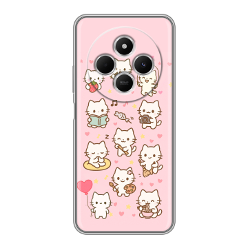 Силиконовый чехол на Redmi 14C с принтом Hello Kitty Хелоу Кити