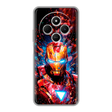 Силиконовый чехол на Redmi 14C с принтом Железный человек Ironman
