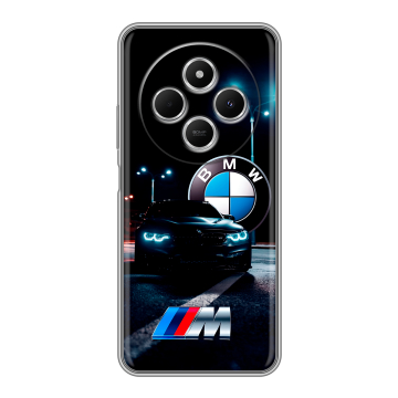 Силиконовый чехол на Redmi 14C с принтом БМВ BMW Силиконовый чехол на Redmi 14C с принтом БМВ BMW