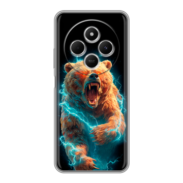 Силиконовый чехол на Redmi 14C с принтом Медведь