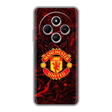Силиконовый чехол на Redmi 14C с принтом Manchester United