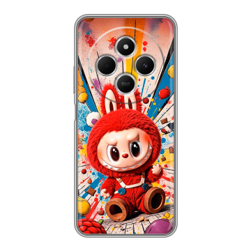 Силиконовый чехол на Redmi 14C с принтом Labubu Лабубу