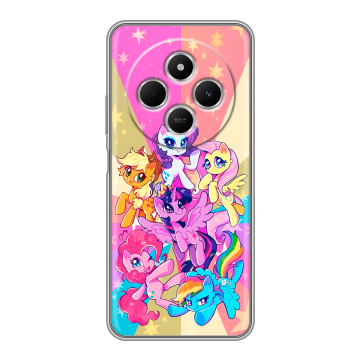 Силиконовый чехол на Redmi 14C с принтом My little pony Дружба чудо