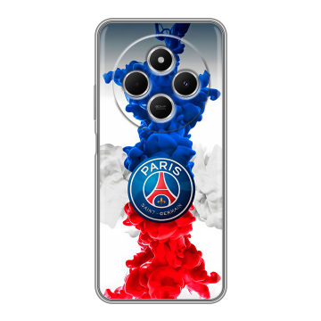 Силиконовый чехол на Redmi 14C с принтом PSG ПСЖ