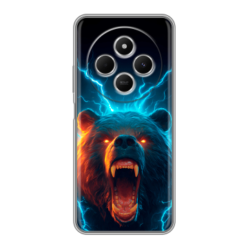 Силиконовый чехол на Redmi 14C с принтом Медведь