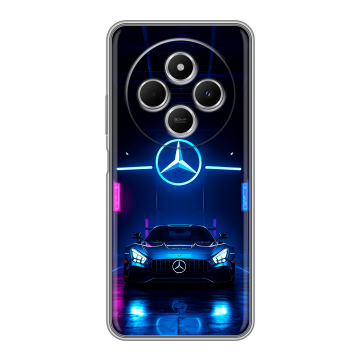 Силиконовый чехол на Redmi 14C с принтом Mercedes Мерседес