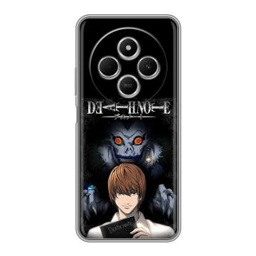 Силиконовый чехол на Redmi 14C с принтом Death note Тетрадь смерти