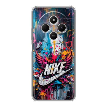 Силиконовый чехол на Redmi 14C с принтом Nike Найк Силиконовый чехол на Redmi 14C с принтом Nike Найк