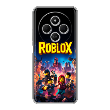 Силиконовый чехол на Redmi 14C с принтом Roblox Роблокс