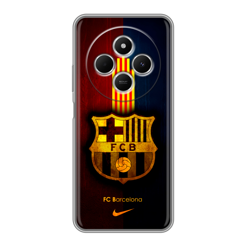 Силиконовый чехол на Redmi 14C с принтом Барселона Barcelona Силиконовый чехол на Redmi 14C с принтом Барселона Barcelona