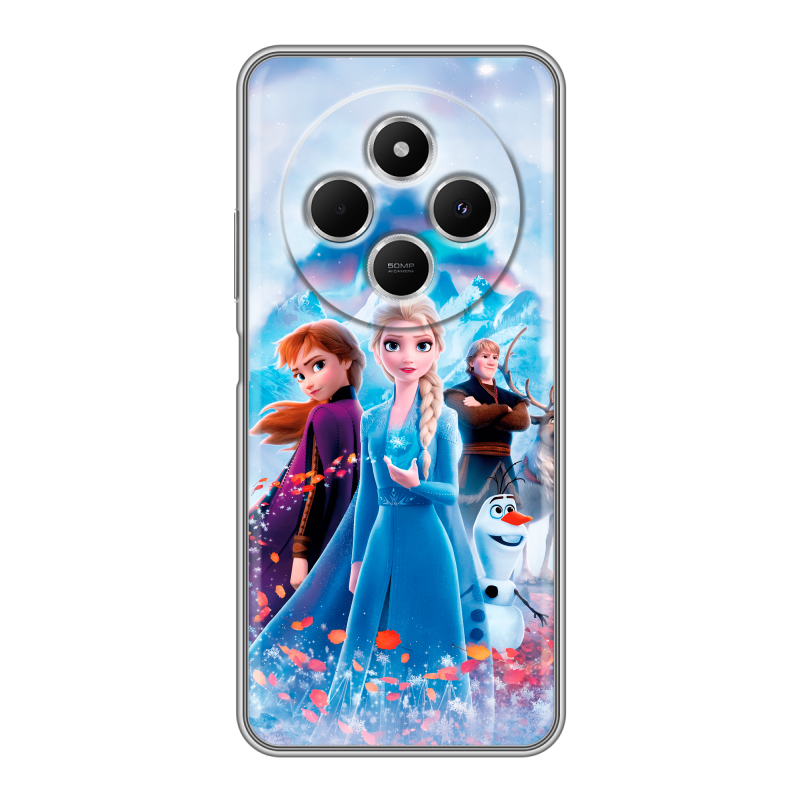 Силиконовый чехол на Redmi 14C с принтом Холодное сердце Frozen Силиконовый чехол на Redmi 14C с принтом Холодное сердце Frozen
