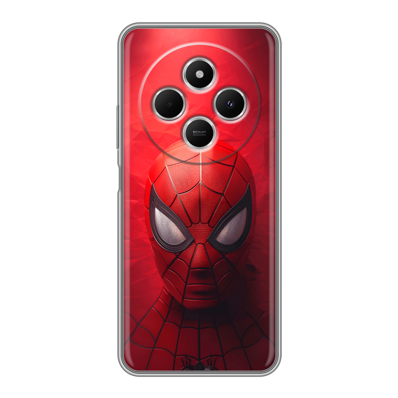 Силиконовый чехол на Redmi 14C с принтом Spiderman Человек паук Силиконовый чехол на Redmi 14C с принтом Spiderman Человек паук