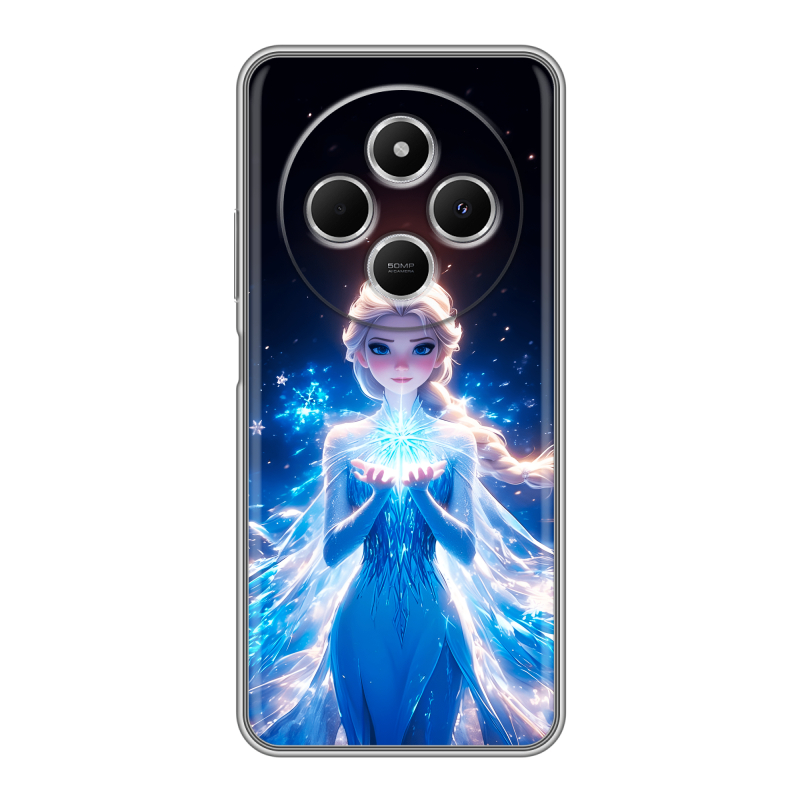 Силиконовый чехол на Redmi 14C с принтом Холодное сердце Frozen Силиконовый чехол на Redmi 14C с принтом Холодное сердце Frozen