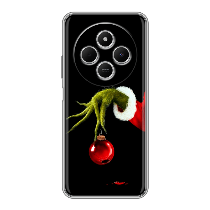 Силиконовый чехол на Redmi 14C с принтом Новый год Гринч Силиконовый чехол на Redmi 14C с принтом Новый год Гринч